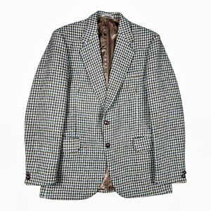 Hardy Amies x Harris Tweed Dogstooth Wool Sport Coat